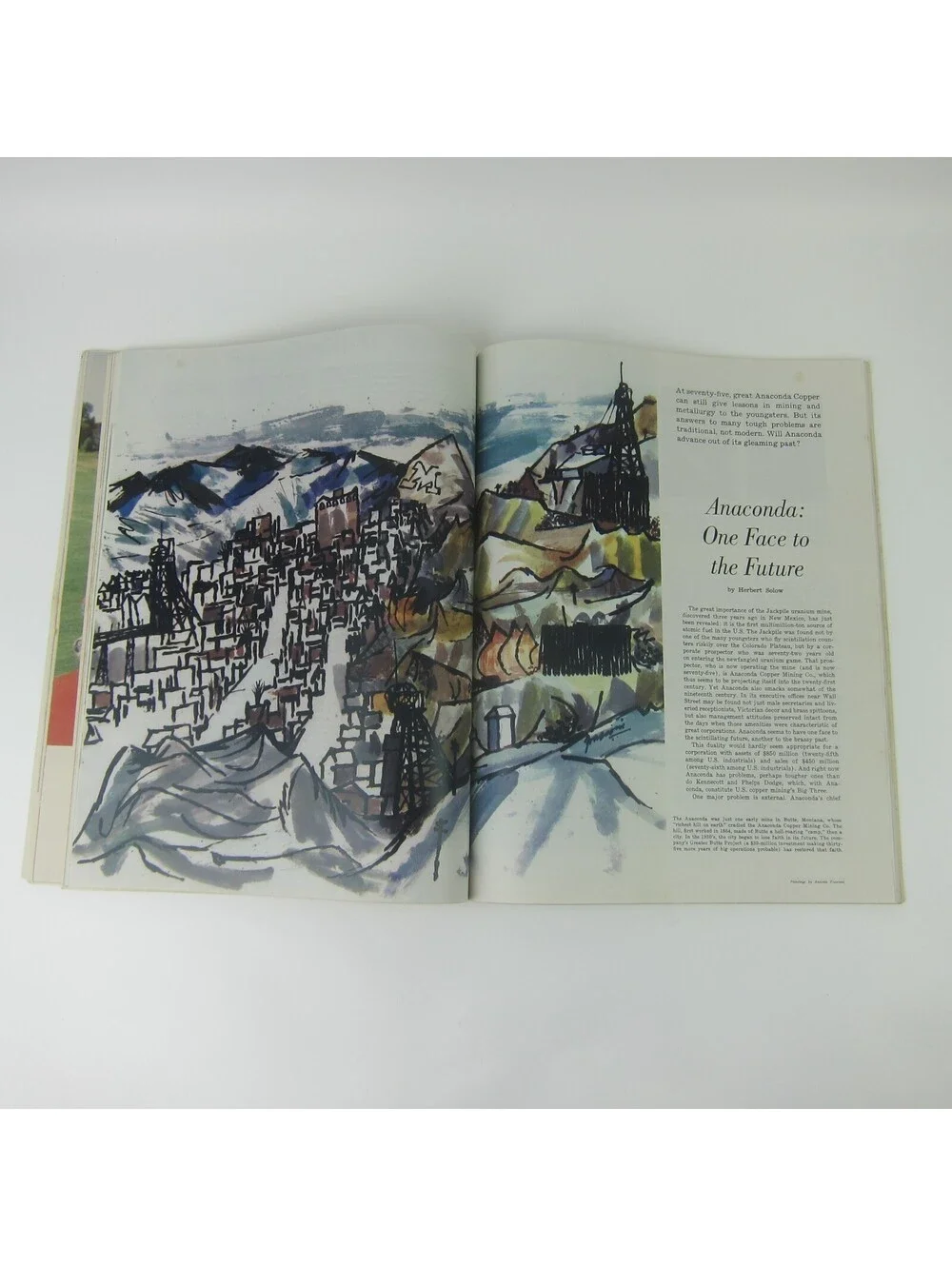 Vintage FORTUNE Magazine January 1955 American Breakthrough, Anaconda Copper